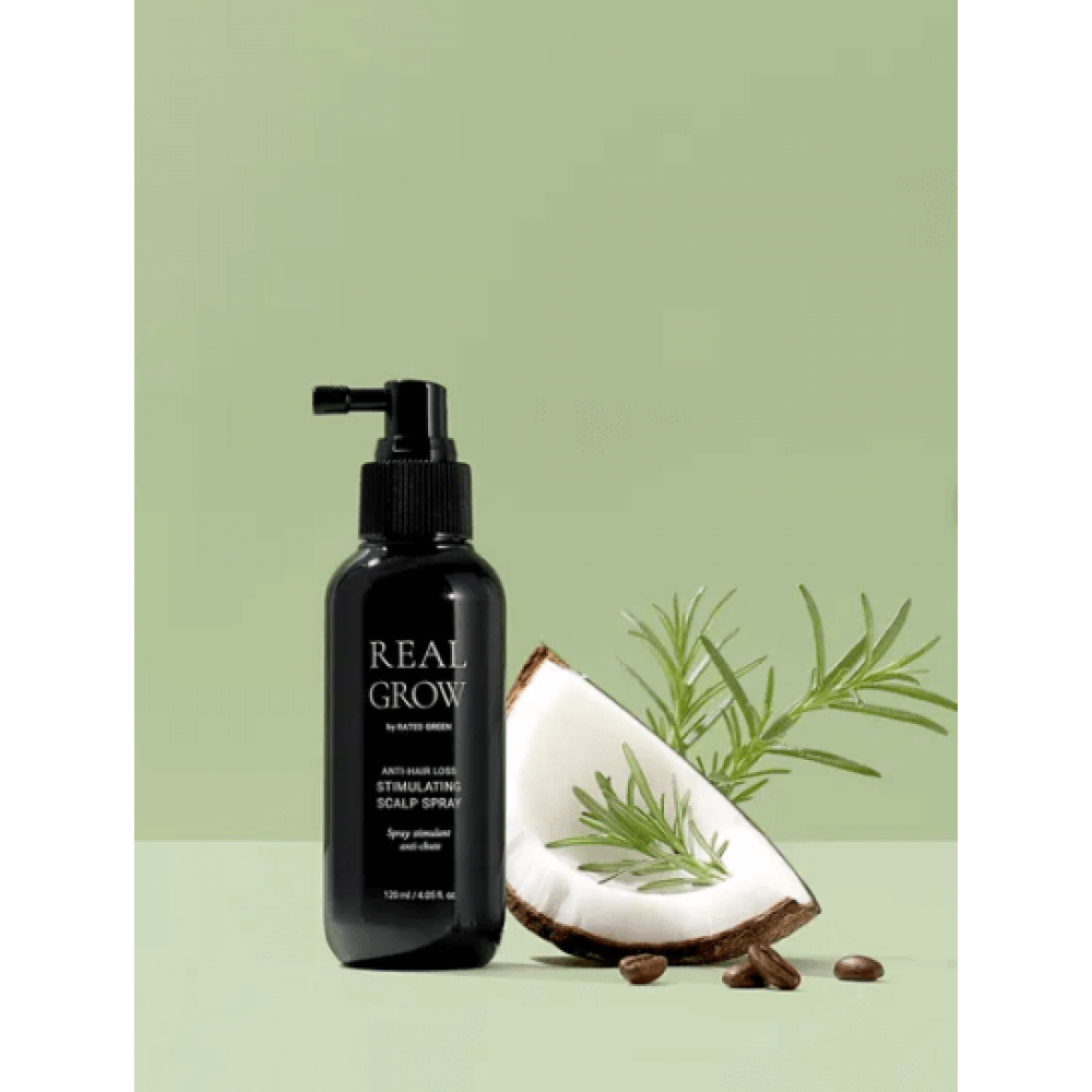 Стимулюючий спрей проти випадіння волосся - Rated Green Real Grow Anti-Hair Loss Stimulating Scalp Spray фото 4