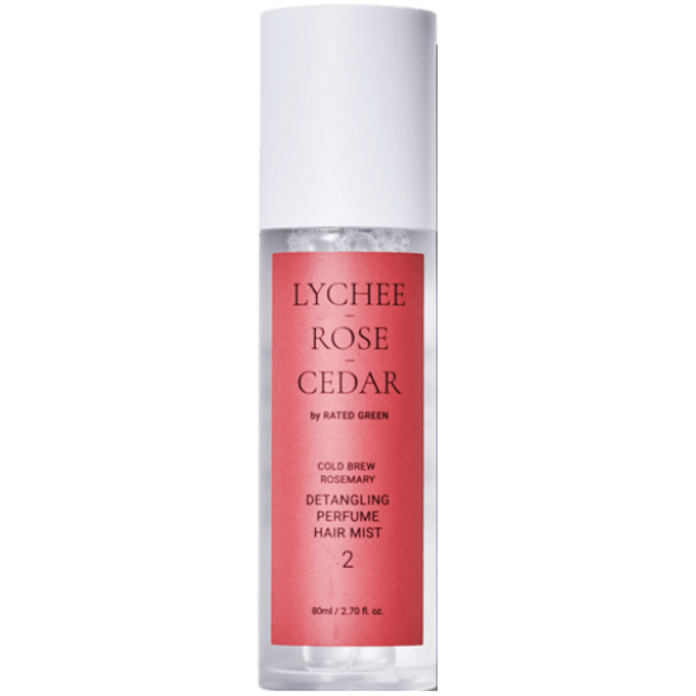 Парфумований міст для волосся - Rated Green Detangling Perfume Hair Mist Lychee-Rose-Cedar - Фото 1