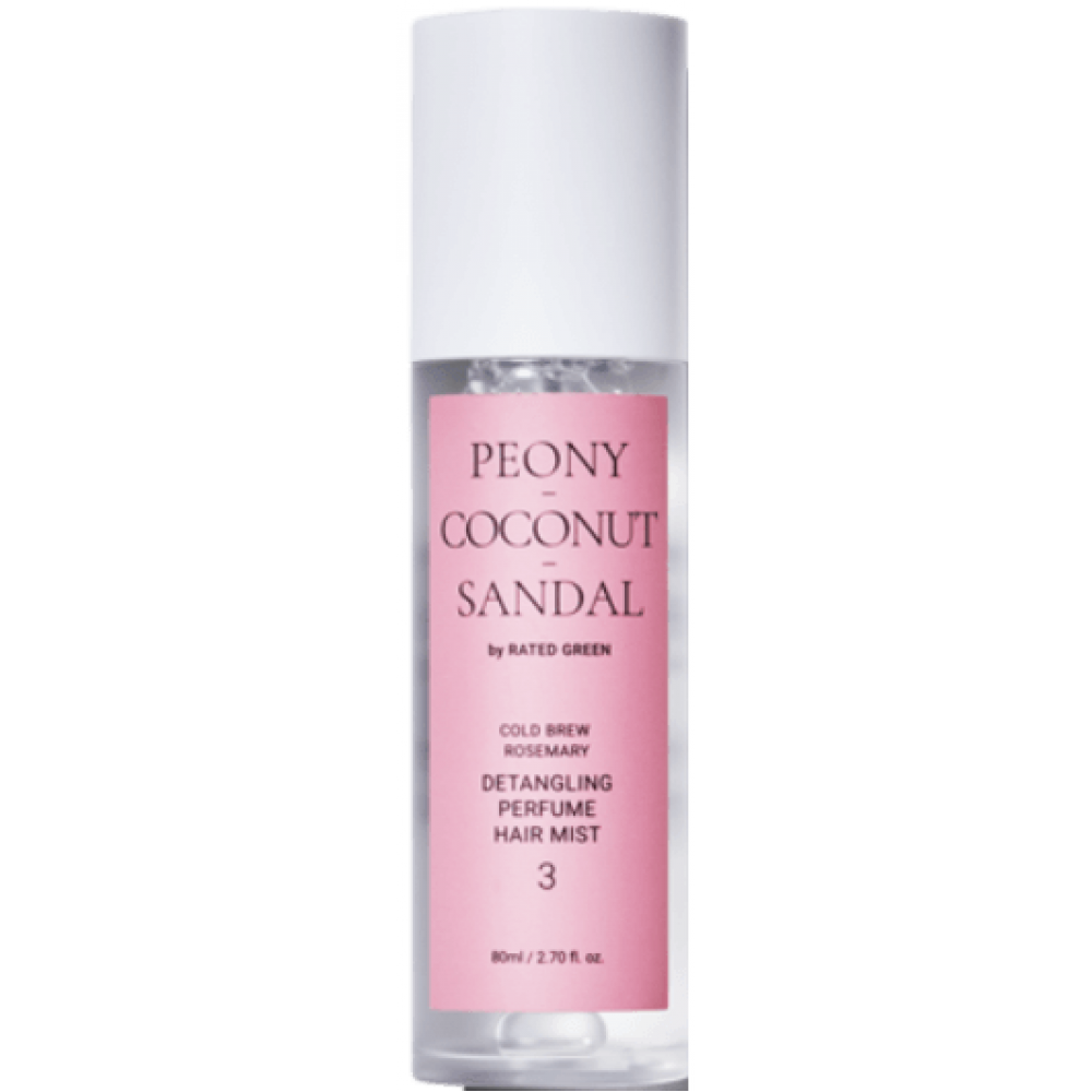 Парфумований міст для волосся - Rated Green Detangling Perfume Hair Mist Peony-Coconut-Sandal - Фото 1