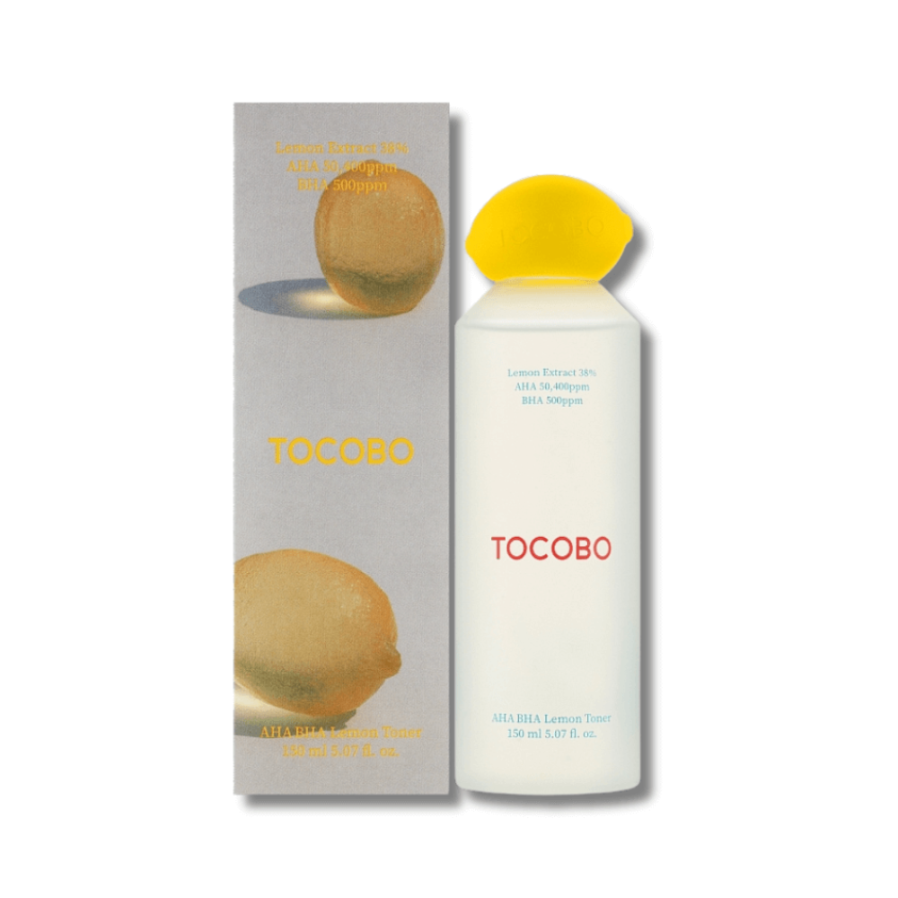 Лимонный тонер с кислотами AHA BHA и витамином C - Tocobo AHA BHA Lemon Toner - Фото 1