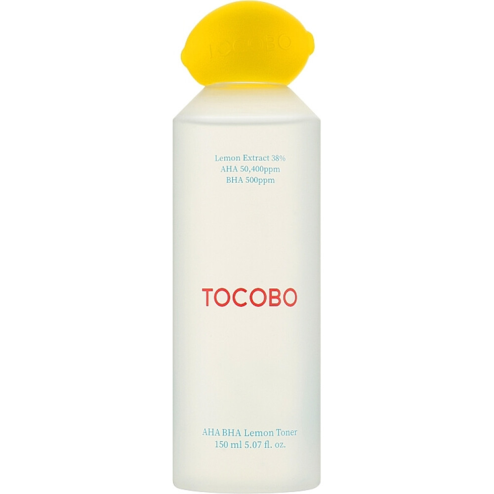 Лимонний тонер з кислотами AHA BHA та вітаміном С - Tocobo AHA BHA Lemon Toner фото 2