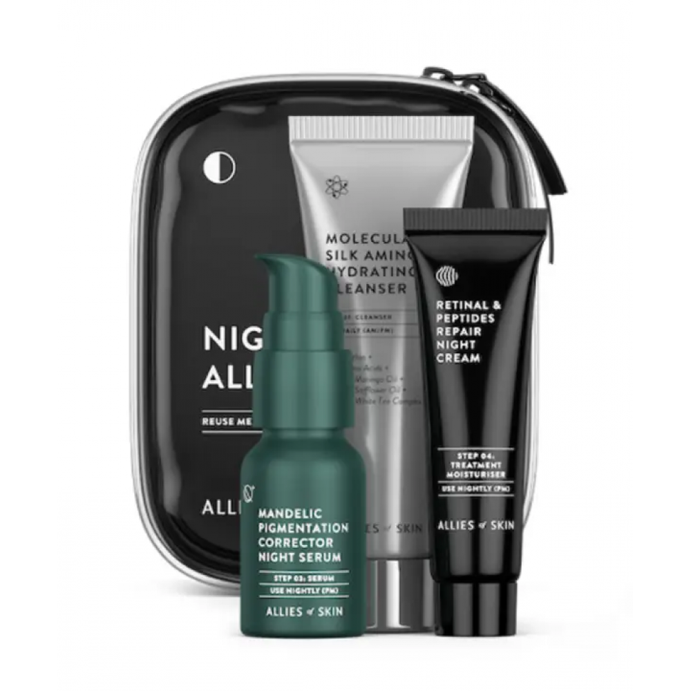 Набір для нічного догляду - Allies Skin Nightime Allies Kit