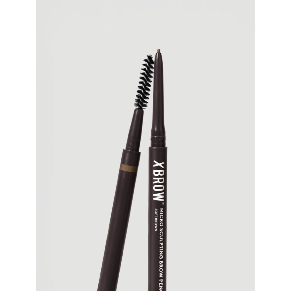 Олівець для брів "М'який коричневий" із мікроскульптурою - Xlash Cosmetics Micro-sculpting Brow Pencil Soft Brown фото 4