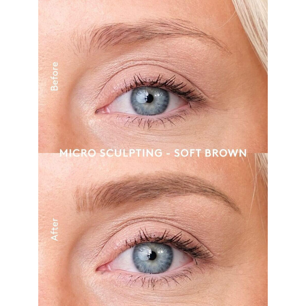 Олівець для брів "М'який коричневий" із мікроскульптурою - Xlash Cosmetics Micro-sculpting Brow Pencil Soft Brown фото 5