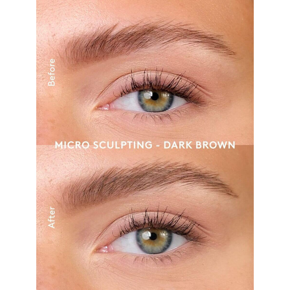 Олівець для брів "Темно-коричневий" із мікроскульптурою - Xlash Cosmetics Micro-sculpting Brow Pencil Dark Brown фото 3