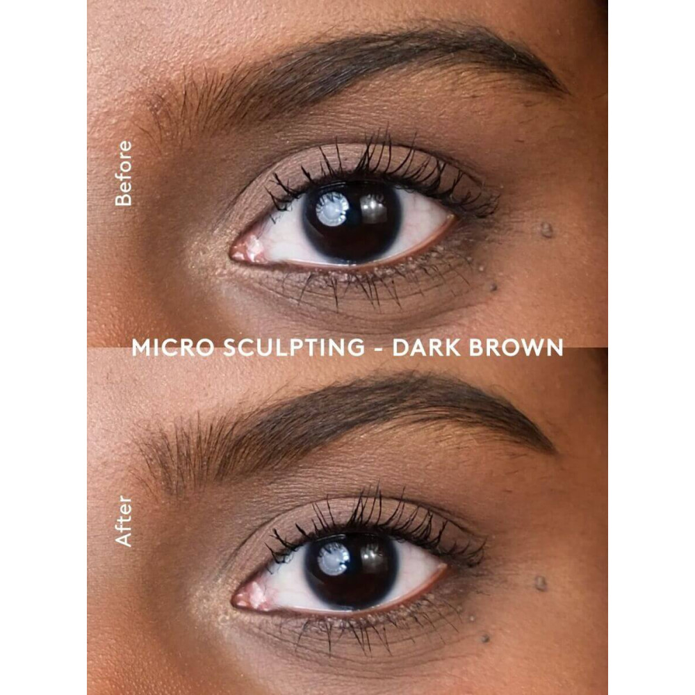 Олівець для брів "Темно-коричневий" із мікроскульптурою - Xlash Cosmetics Micro-sculpting Brow Pencil Dark Brown фото 2