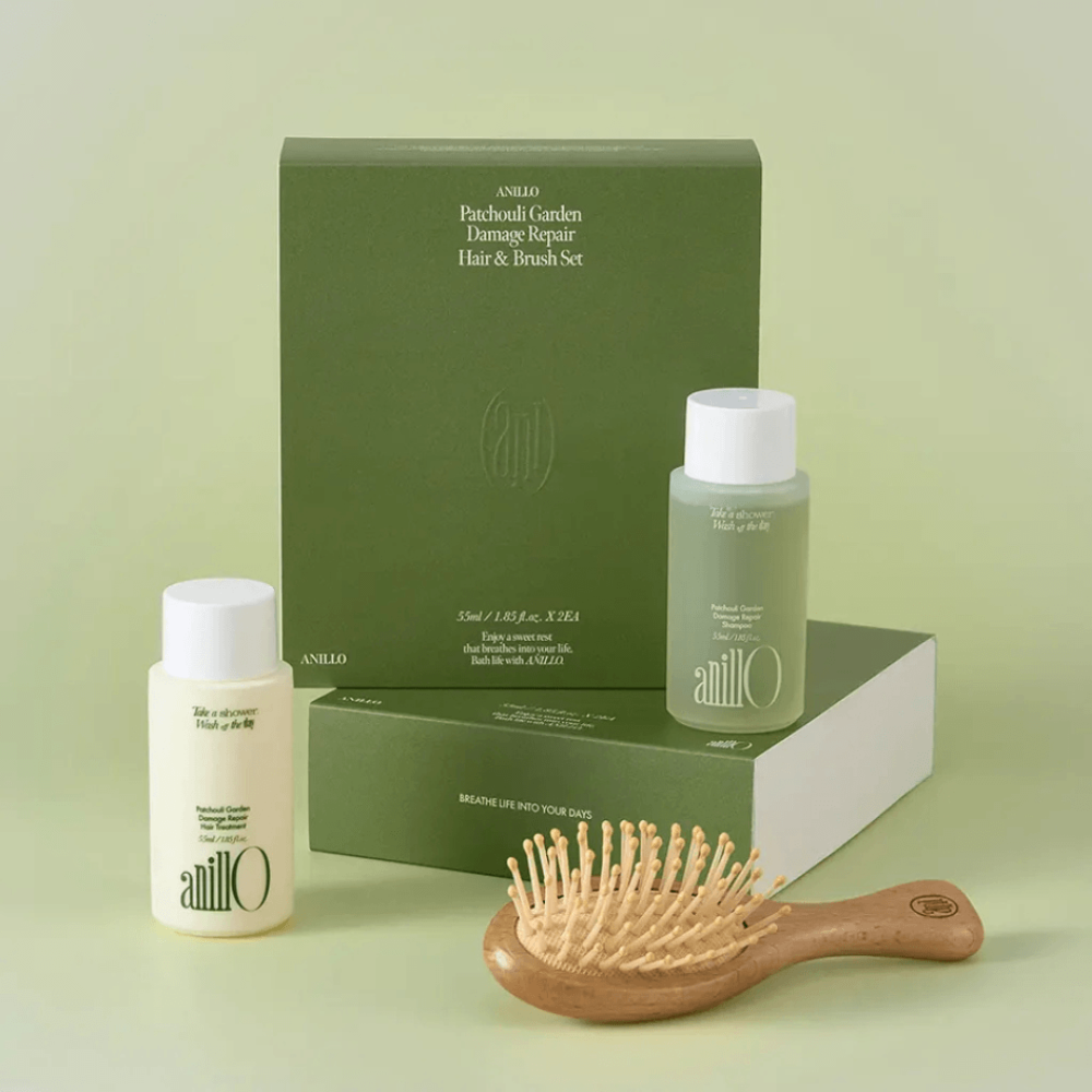Набір для волосся - Anillo Patchouli Garden Damage Repair Hair and Brush Set фото 2