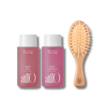 Набір мініатюр з гребінцем - Anillo Rosy Night Hair & Brush Set