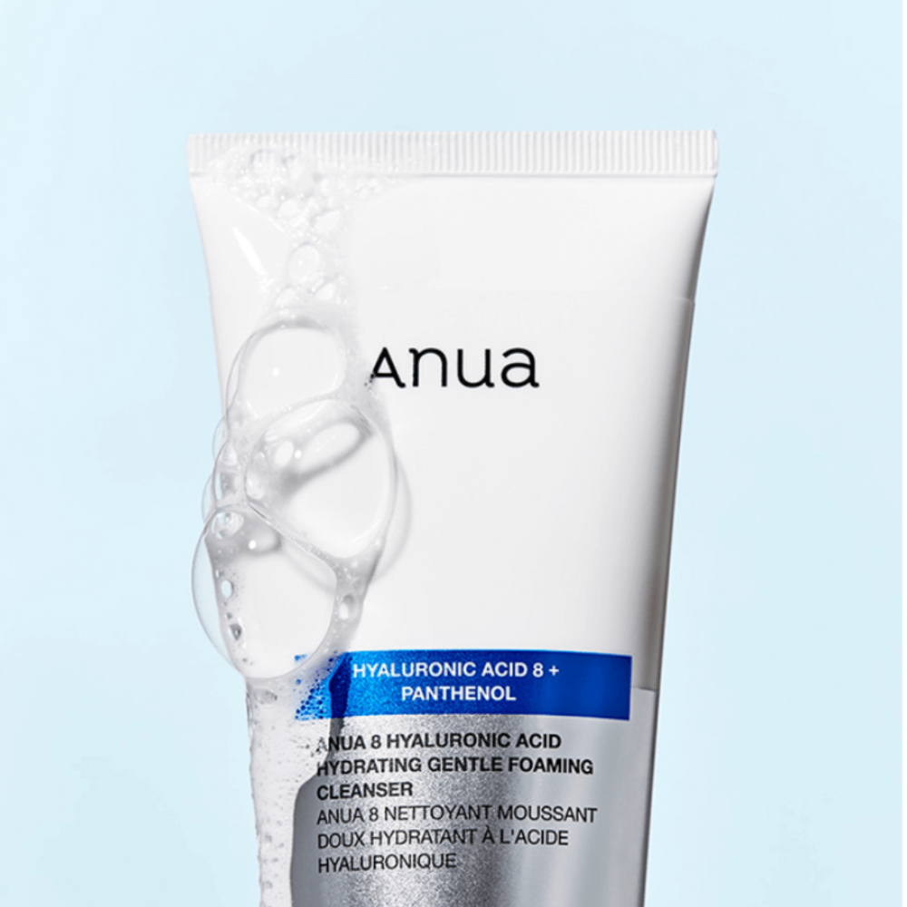 Пенка на основе 8 видов гиалуроновой кислоты для всех типов кожи - Anua 8 Hyaluronic Acid Hydrating Gentle Foaming Cleanser фото 3