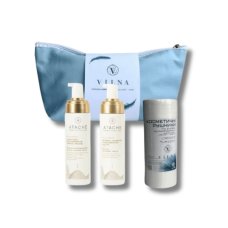 Набір очищення для зрілої шкіри з косметичними рушниками - Atache Excellence Cleansing Set