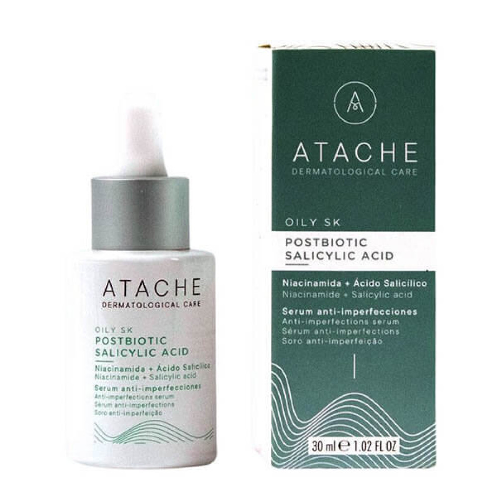 Сироватка для проблемної шкіри з кислотами - Atache Oily Skin Postbiotic Salicylic Acid Serum фото 4
