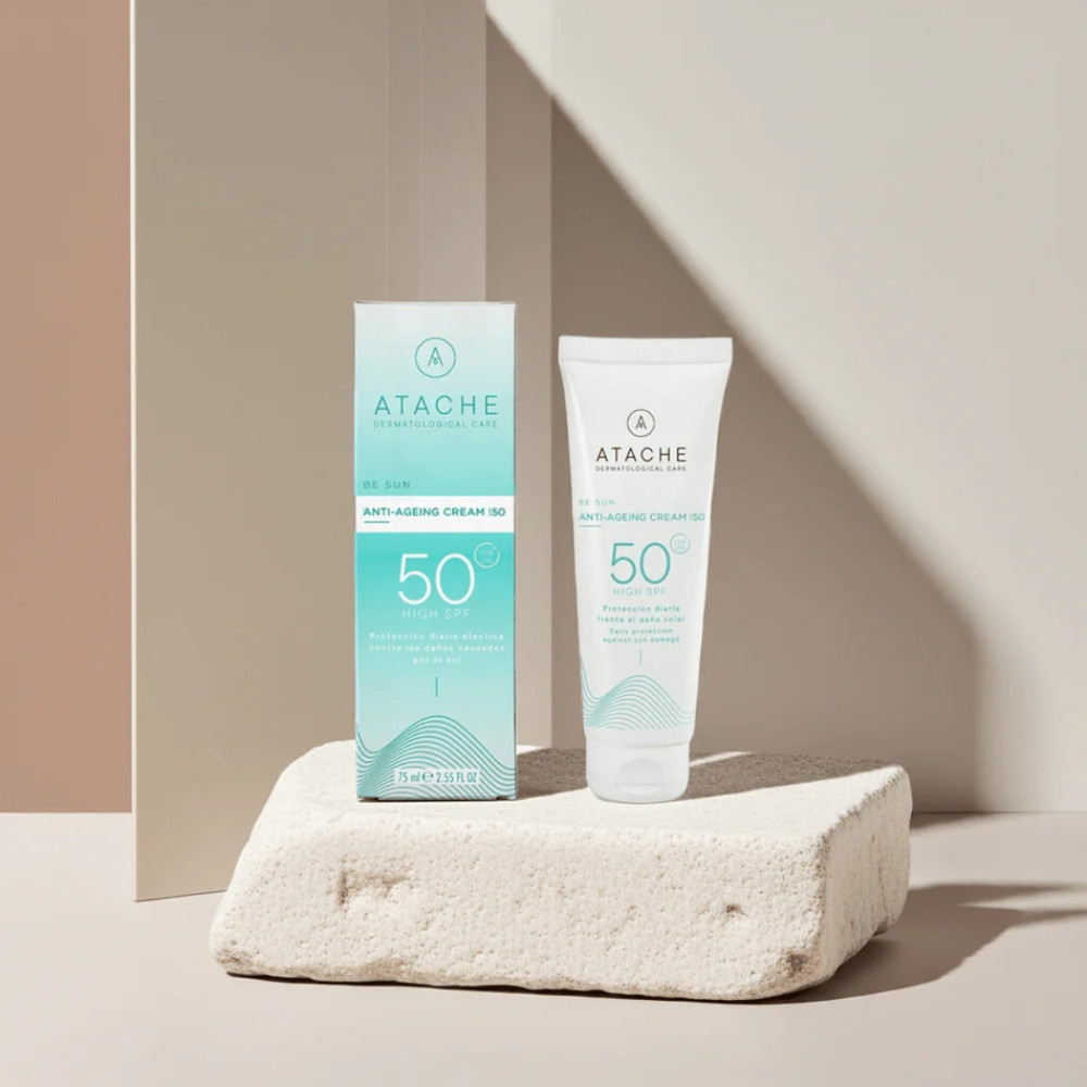 Солнцезащитный антивозрастной крем для лица - Atache Be Sun Anti-Ageing Cream SPF 50 фото 3
