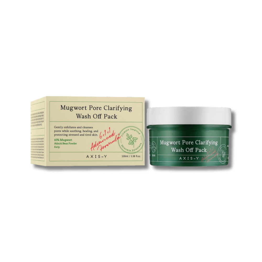 Глиняна маска для проблемної шкіри - Axis-Y Mugwort Pore Clarifying Wash Off Pack - Фото 1