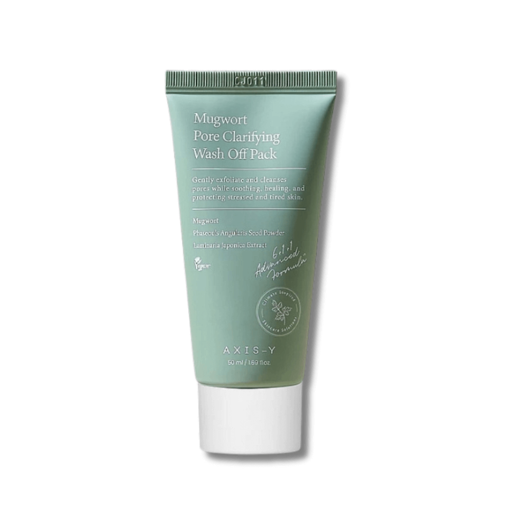 Глиняна маска з полином для проблемної шкіри - Axis-Y Mugwort Pore Clarifying Wash Off Pack - Фото 1