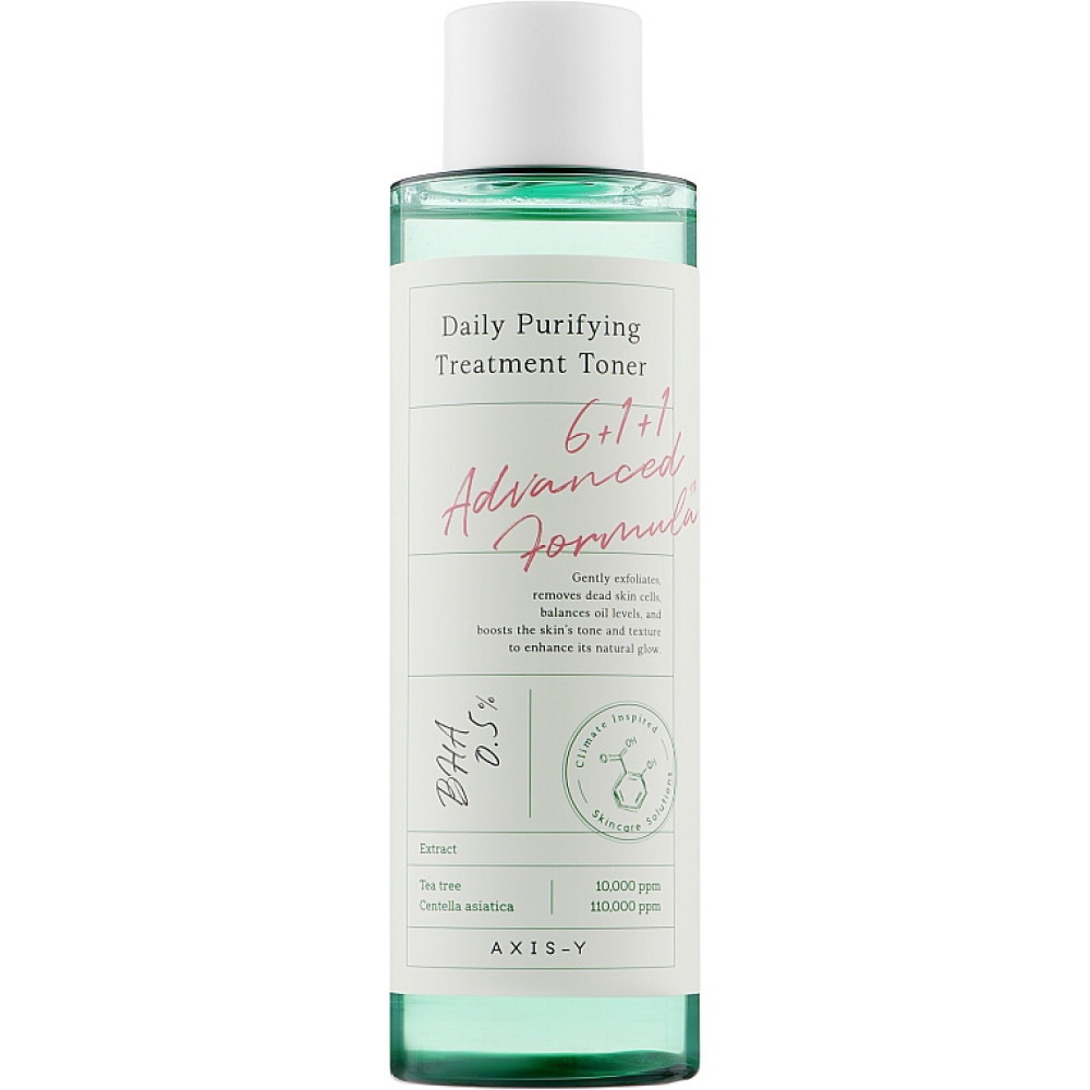 Тонік для проблемної шкіри з центелою та BHA-кислотою - Axis-Y Daily Purifying Treatment Toner фото 3