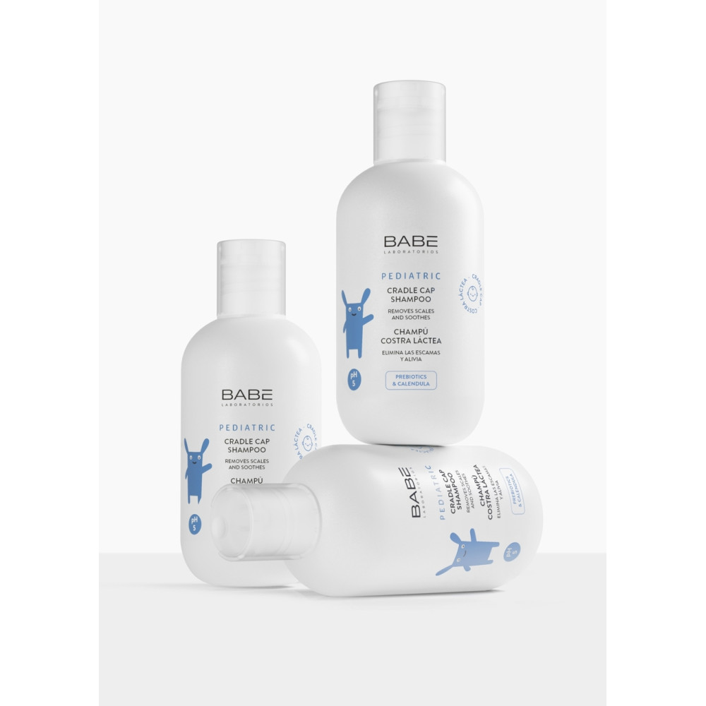 Детский шампунь против себорейных корочек - Babe Laboratorios Pediatric Cradle Cap Shampoo фото 3