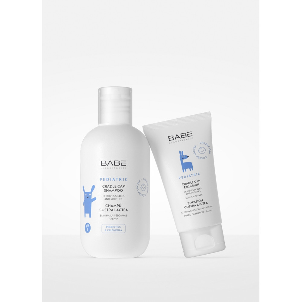 Детский шампунь против себорейных корочек - Babe Laboratorios Pediatric Cradle Cap Shampoo фото 2