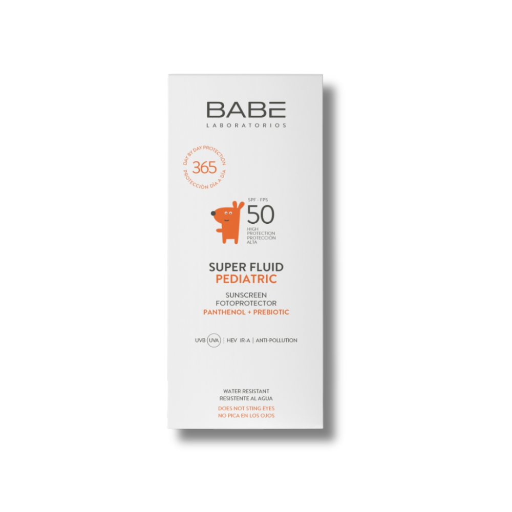 Детский солнцезащитный супер флюид SPF 50 с пантенолом и пребиотиком - Babe Laboratorios Super Fluid Pediatric SPF 50 фото 2