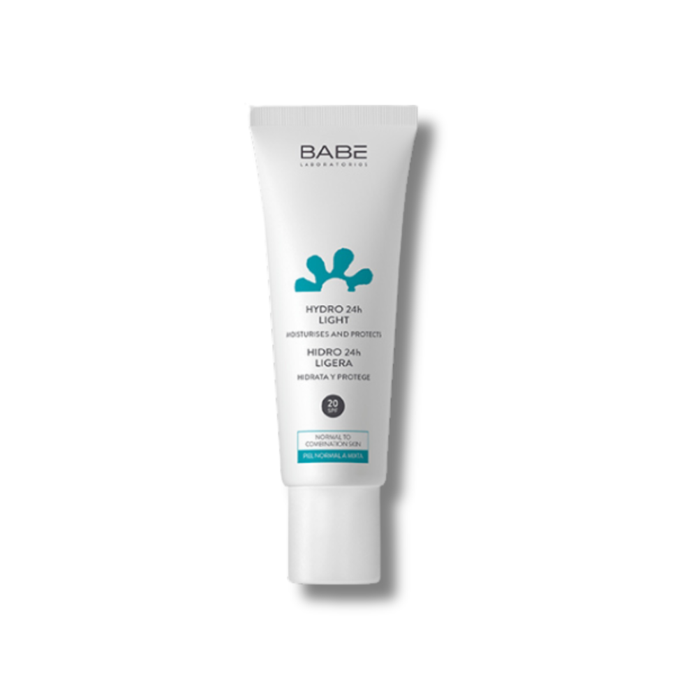 Легкий крем для лица "24 часа увлажнения" с SPF20 - Babe Laboratorios Hydro 24h Light Texture SPF 20 Cream фото