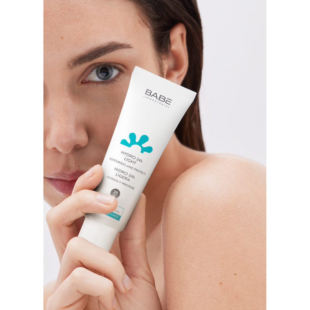 Легкий крем для лица "24 часа увлажнения" с SPF20 - Babe Laboratorios Hydro 24h Light Texture SPF 20 Cream фото 2