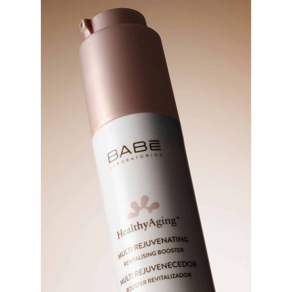Мультиомолаживающая сыворотка - Babe Laboratorios Healthy Aging Multi Rejuvenating Revitalising Booster Serum фото 3