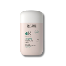 Солнцезащитный минеральный флюид с физическими фильтрами с тонирующим эффектом SPF 50 - Babe Laboratorios Super Fluid Mineral Color SPF 50 
