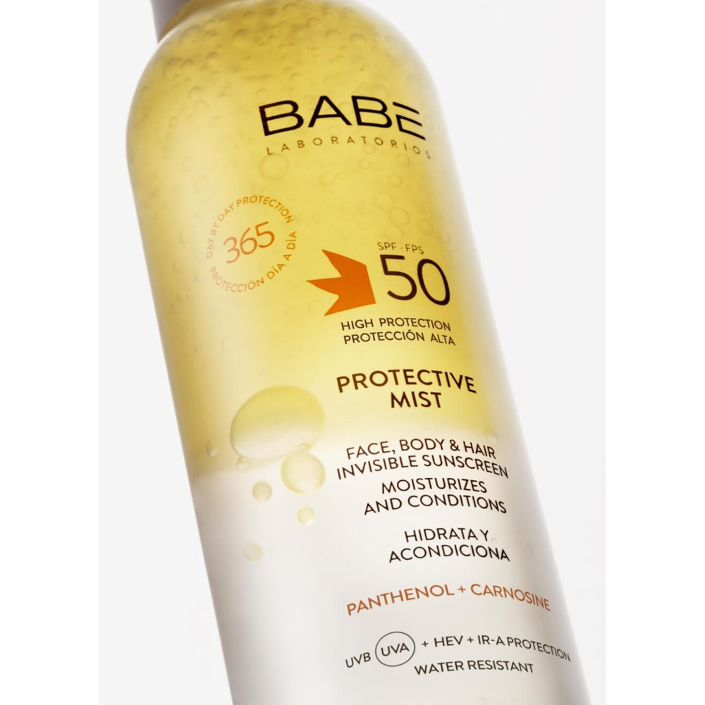 Солнцезащитный невидимый спрей-мист для лица, тела и волос SPF 50 - Babe Laboratorios Protective Mist SPF 50 фото 2