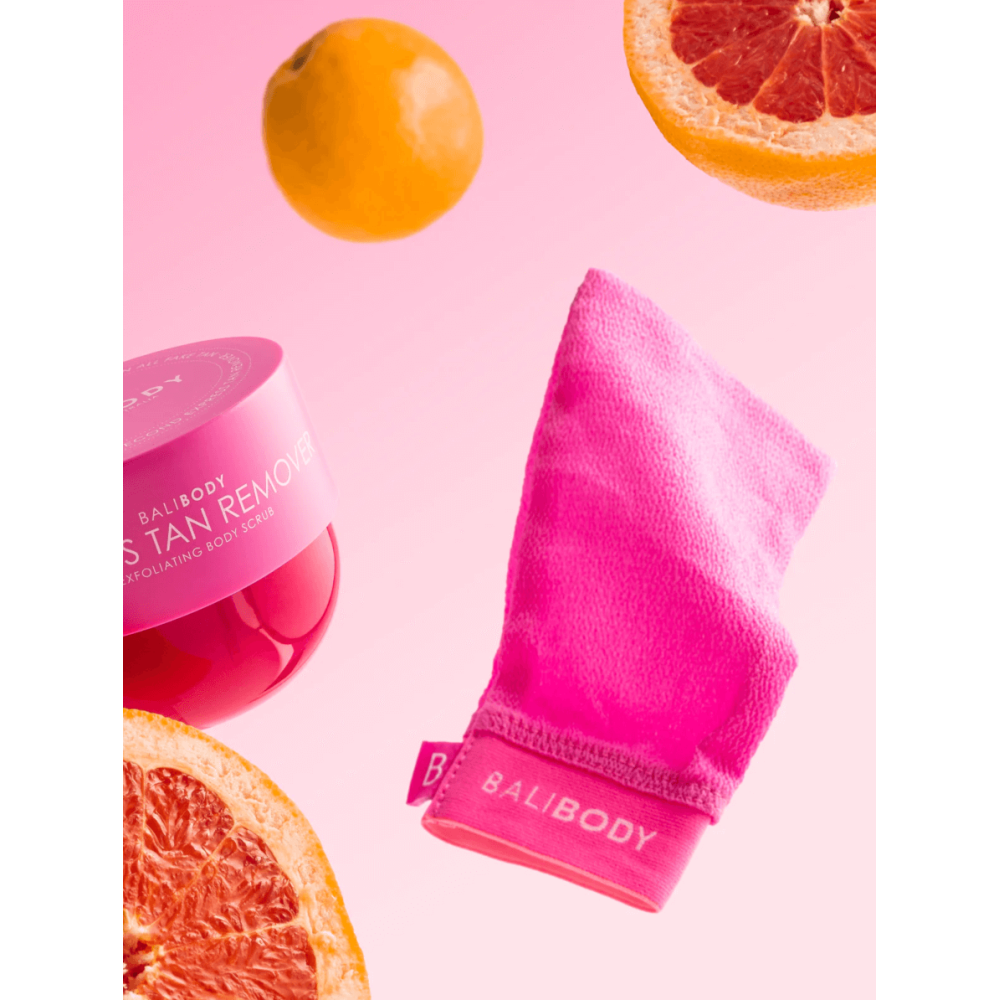 Рожева відлущувальна рукавичка - Bali Body Pink Exfoliating Mitt фото 3