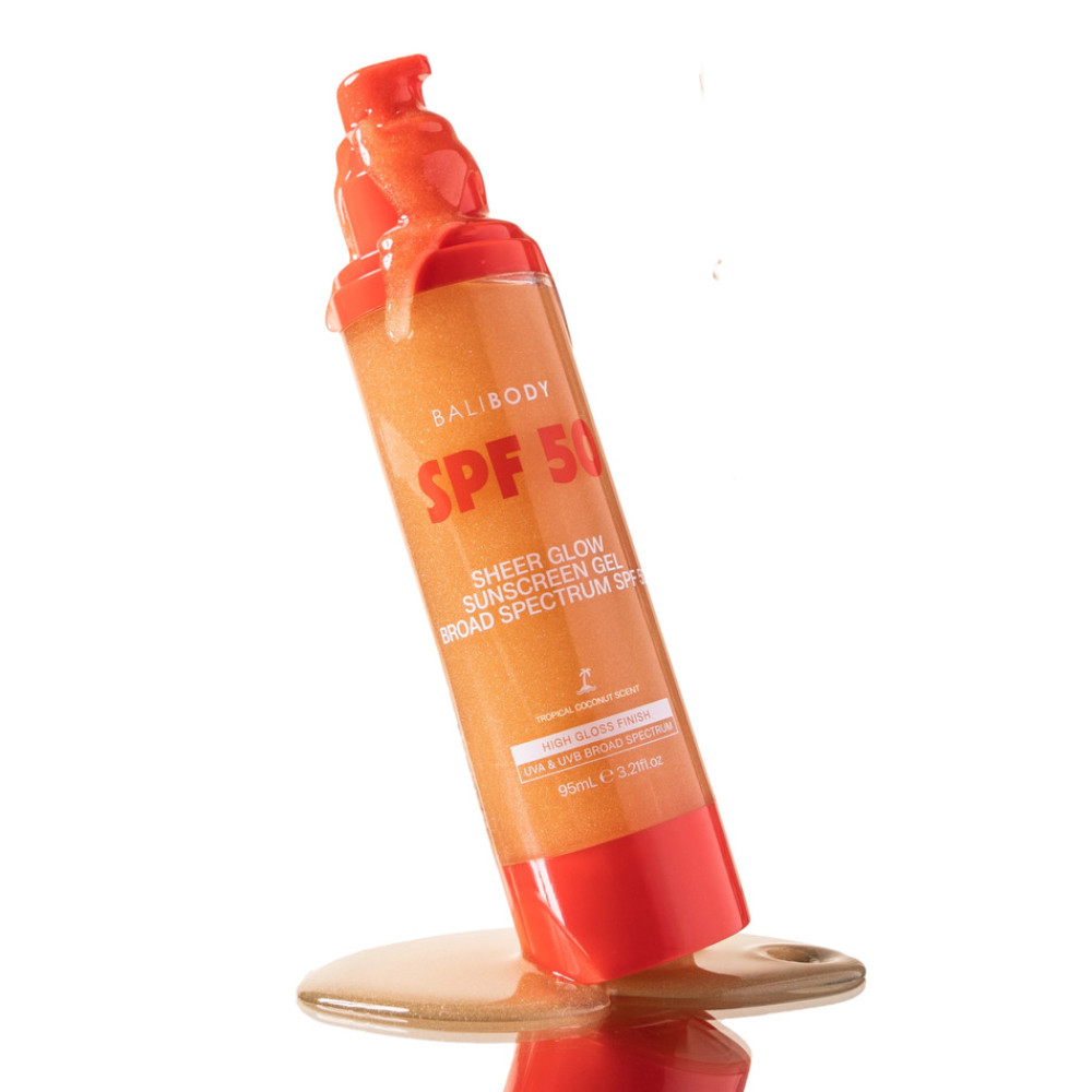 Солнцезащитный гель SPF 50 с эффектом природного сияния - Bali Body Sheer Glow Sunscreen Gel SPF50 фото 4