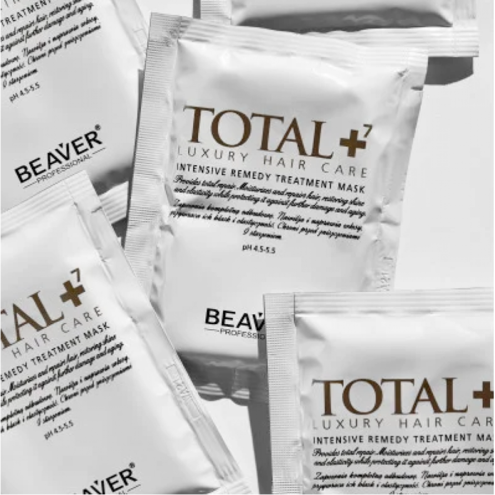Омолоджуюча маска для проблемного волосся - Beaver Professional Total7 Luxury Hair Care 30ml*20pcs фото 4