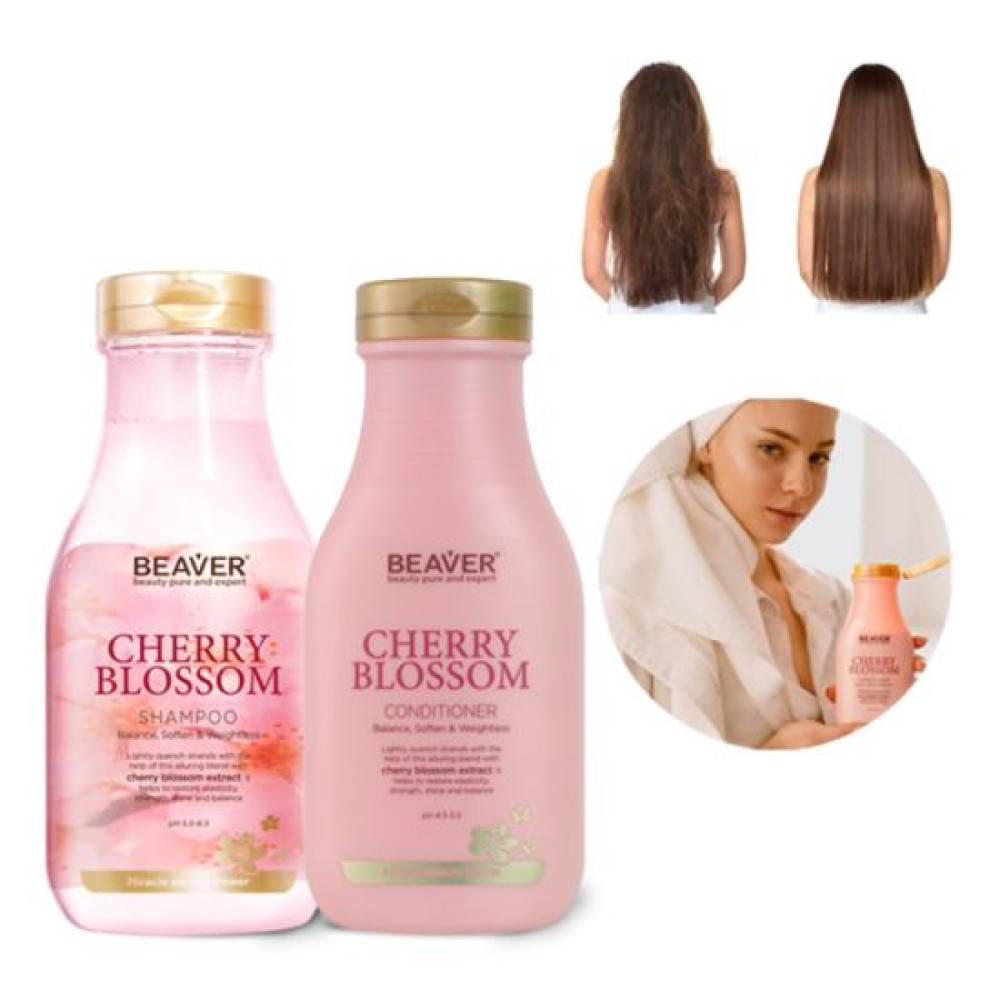 Шампунь для щоденного використання з екстрактом квітів сакури - Beaver Professional Cherry Blossom Shampoo фото 2