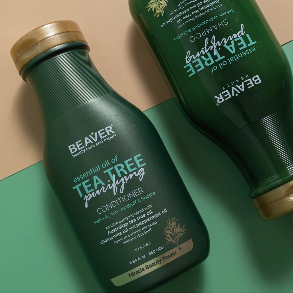Укрепляющий кондиционер для волос с маслом чайного дерева - Beaver Professional Essential Oil of Tea Tree Conditioner фото 3