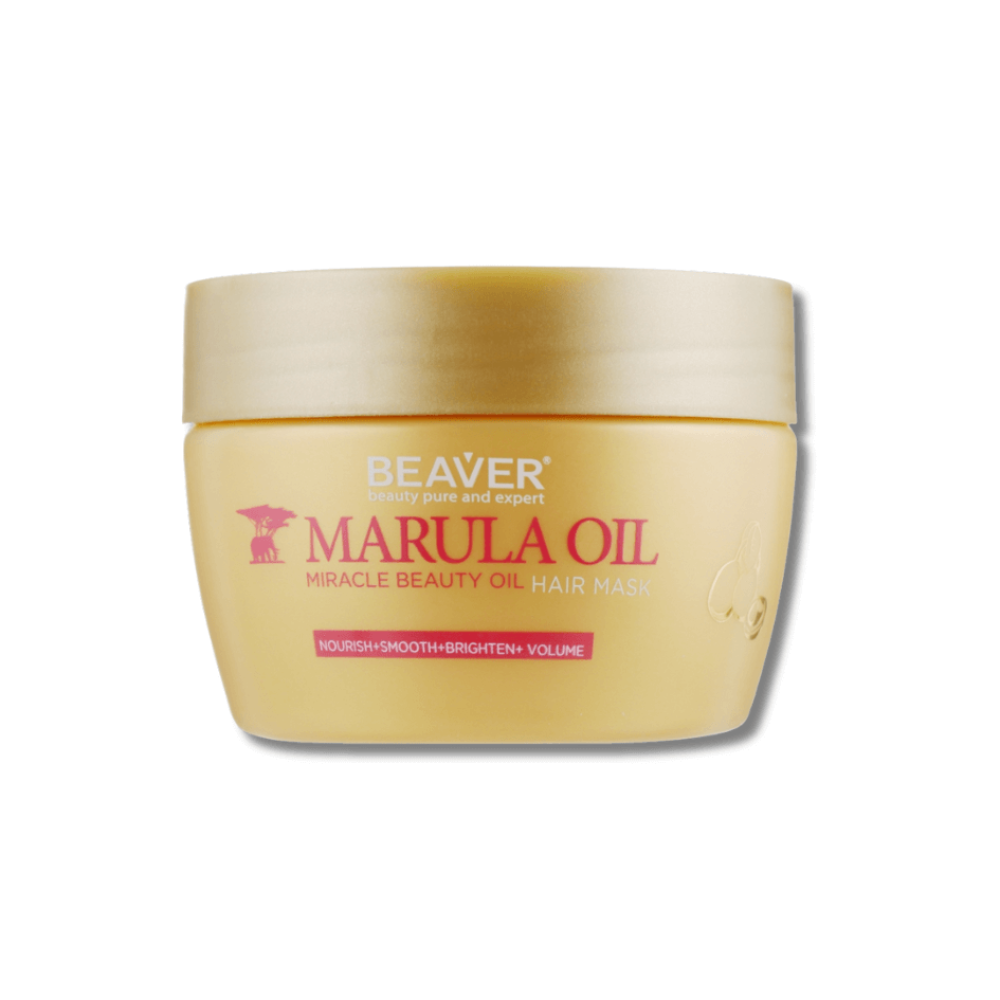 Маска для глибокого живлення пошкодженого волосся з маслом марули - Beaver Professional Nourish Marula Oil Hair Mask - Фото 1
