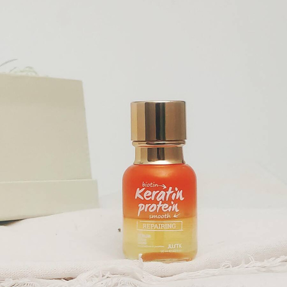Олія для ламкого та посіченого волосся з біотином та кератином - Beaver JustK Keratin Protein Repairing Serum фото 2