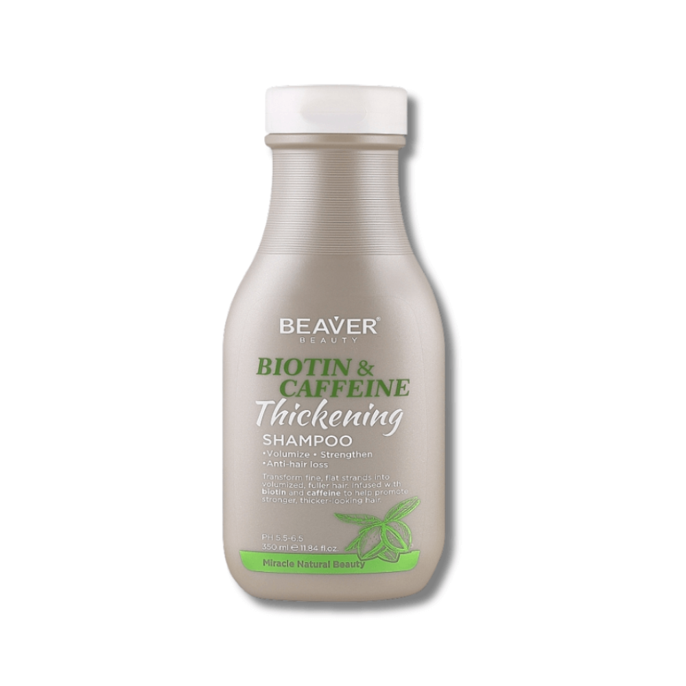 Шампунь проти випадіння волосся збагачений біотином та кофеїном - Beaver Professional Biotin & Caffeine Thickening Shampoo - Фото 1