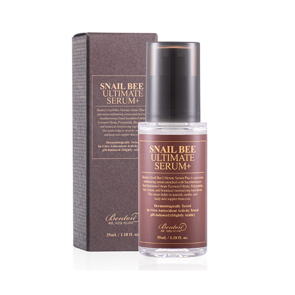 Интенсивная сыворотка с муцином улитки и ядом пчелы - Benton Snail Bee Ultimate Serum Plus - Фото 1