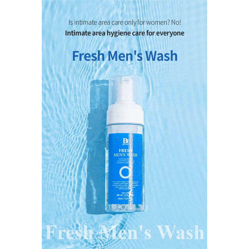 Освіжаюча пінка для інтимної гігієни чоловіків - Benton Fresh Men's Wash фото 3