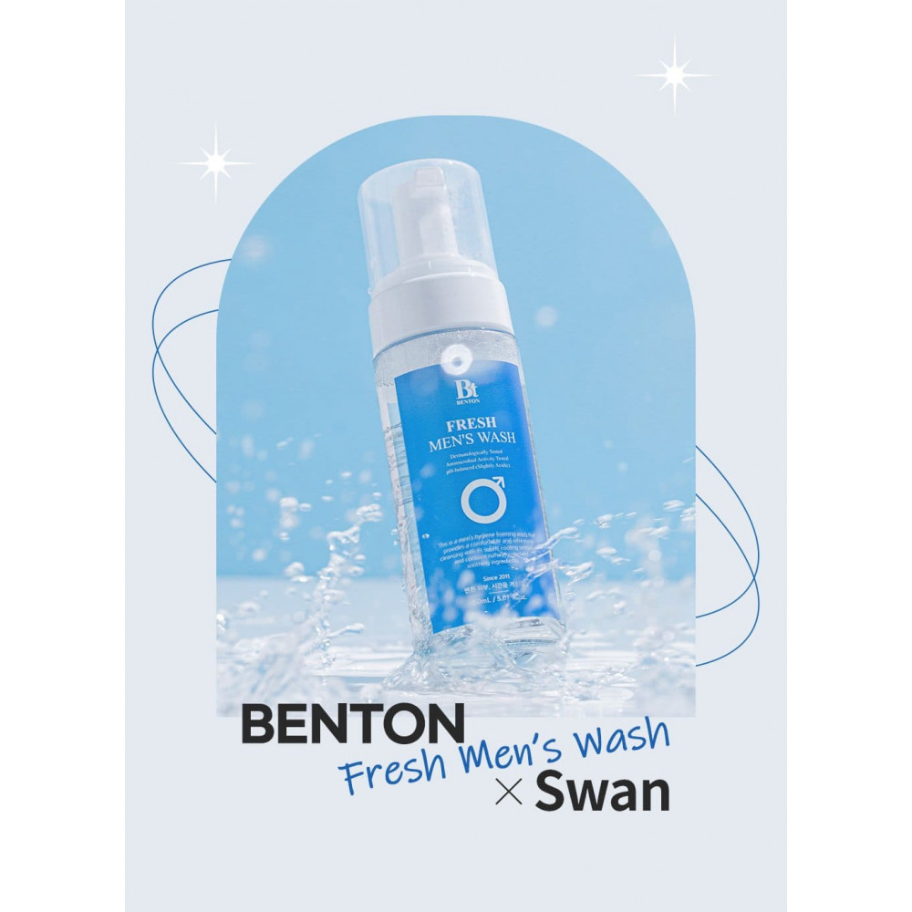 Освіжаюча пінка для інтимної гігієни чоловіків - Benton Fresh Men's Wash фото 4