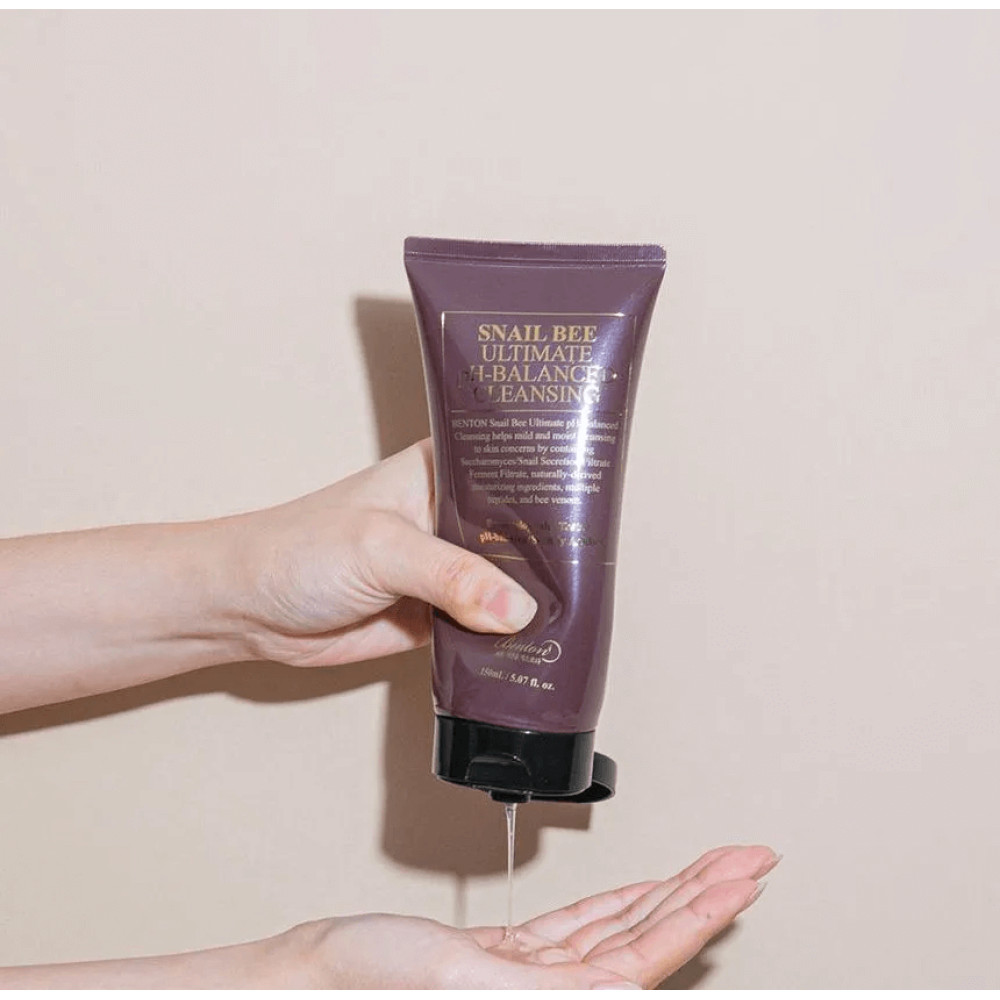 Пінка для вмивання з муцином равлики - Benton Snail Bee Ultimate PH-Balanced Cleansing фото 4