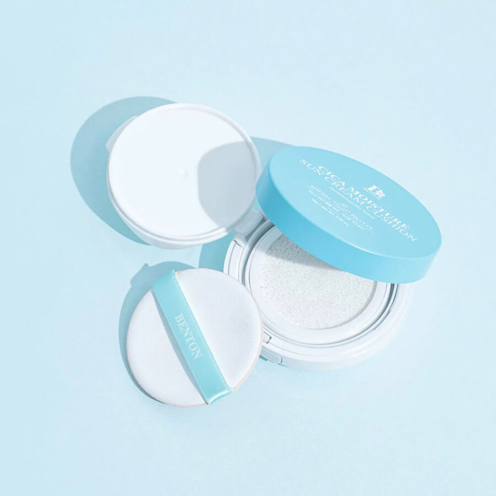 Сонцезахисний кушон з центелою - Benton Cica Moisture Sun Cream Cushion SPF50/PA++++ фото 2