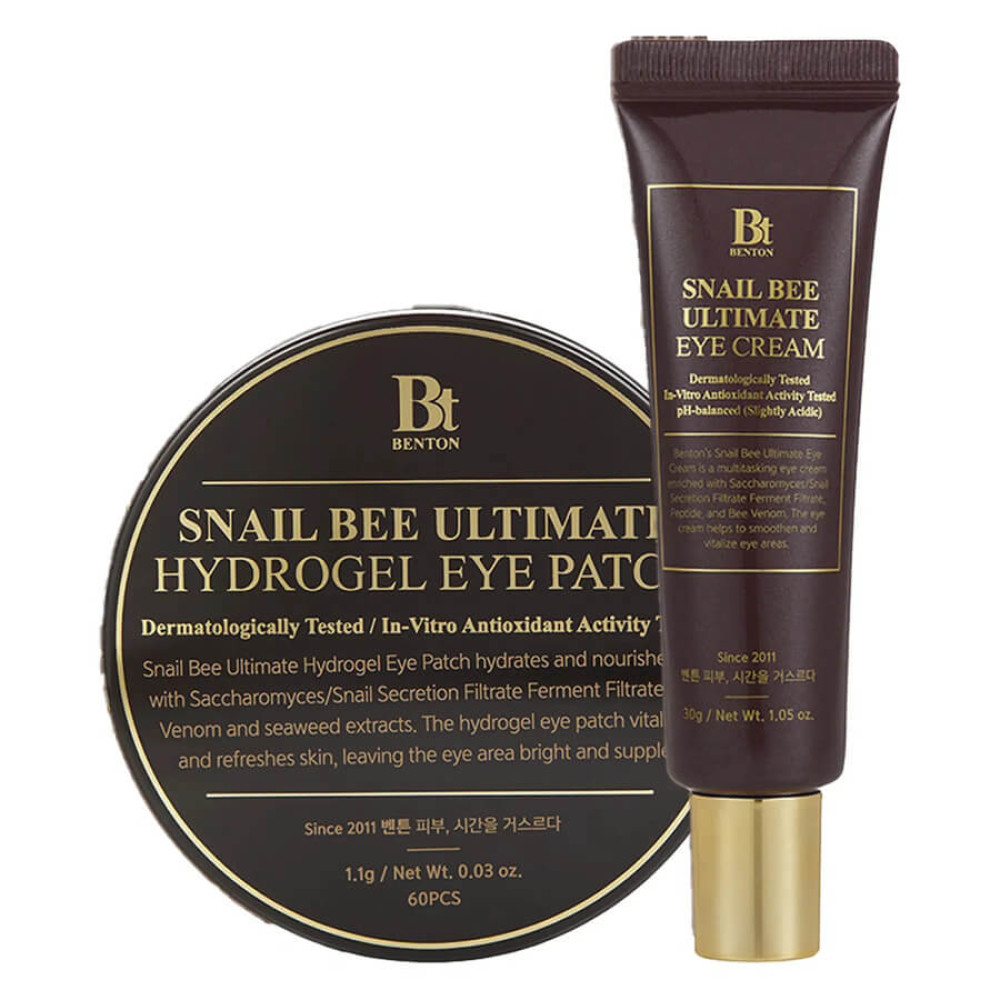 Святковий набір для догляду за шкірою навколо очей - Benton Snail Bee Ultimate Eye Care Holiday Set фото 2