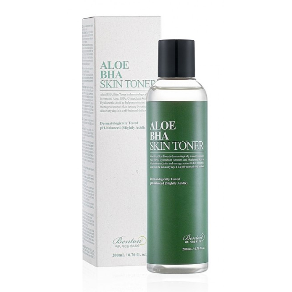 Тонер для обличчя з алое - Benton Aloe BHA Skin Toner - Фото 1