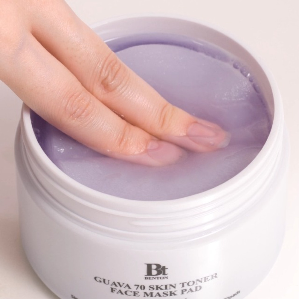 Заспокійливі тонер-педи для обличчя - Benton Guava 70 Skin Toner Face Mask Pad фото 3