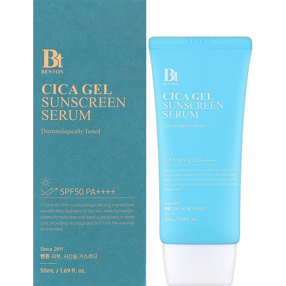 Зволожувальна сонцезахисна крем-сироватка - Benton CICA Gel Sunscreen Serum SPF50/PA++++ фото 2