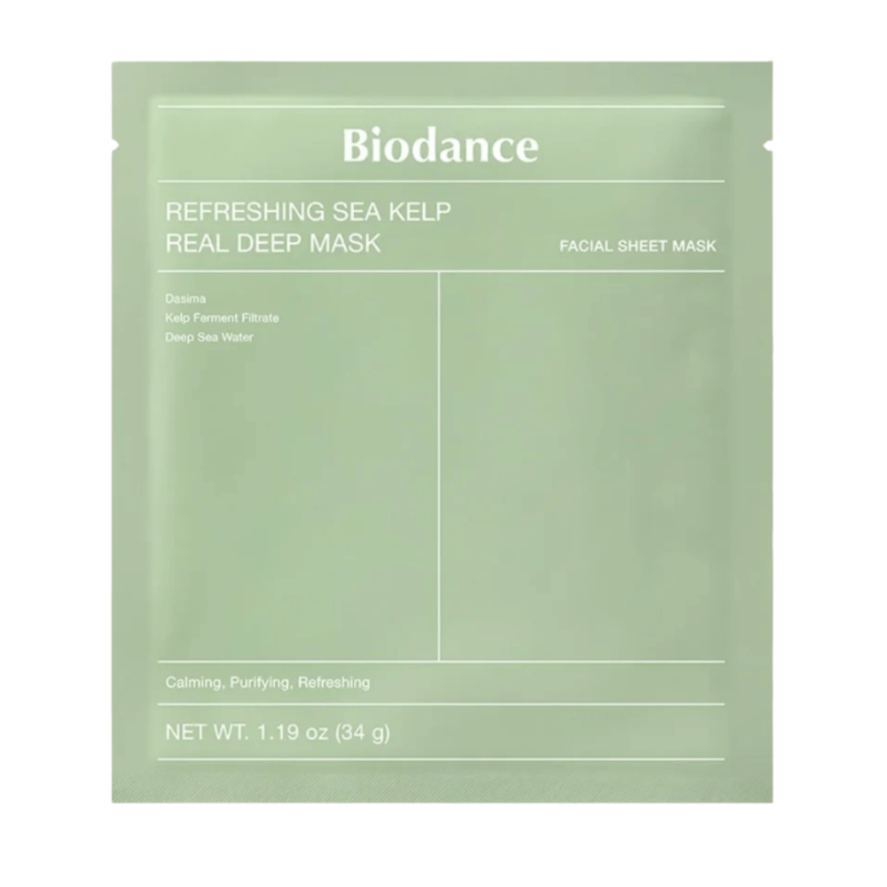 Гидрогелевая маска с морской ламинарией - Biodance Real Deep Mask Refreshing Sea Kelp - Фото 1