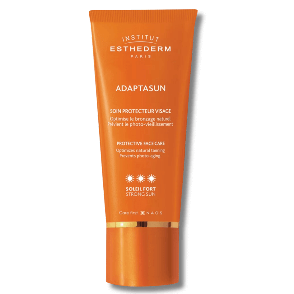 Как загорать в солярии? Institut Esthederm Adaptasun Face Cream Moderate Sun (***)