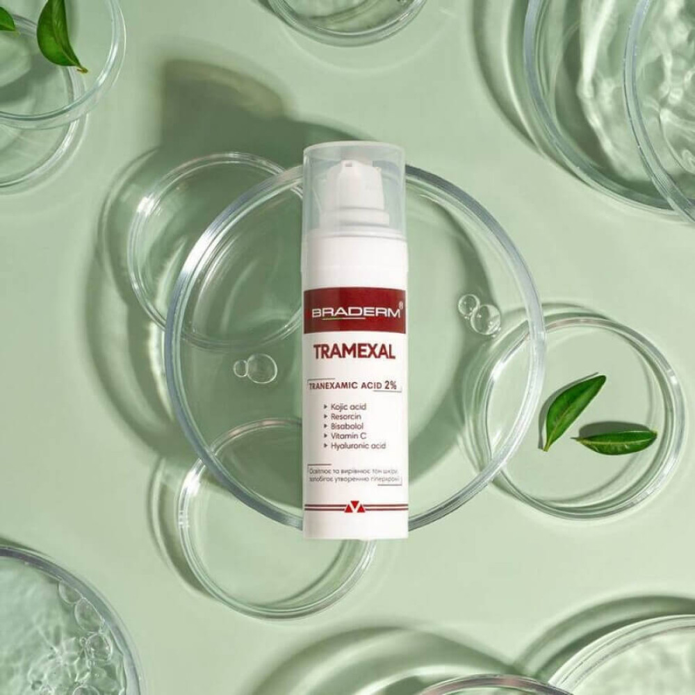Освітлюючий крем проти пігментації - Braderm Tramexal Cream фото 4