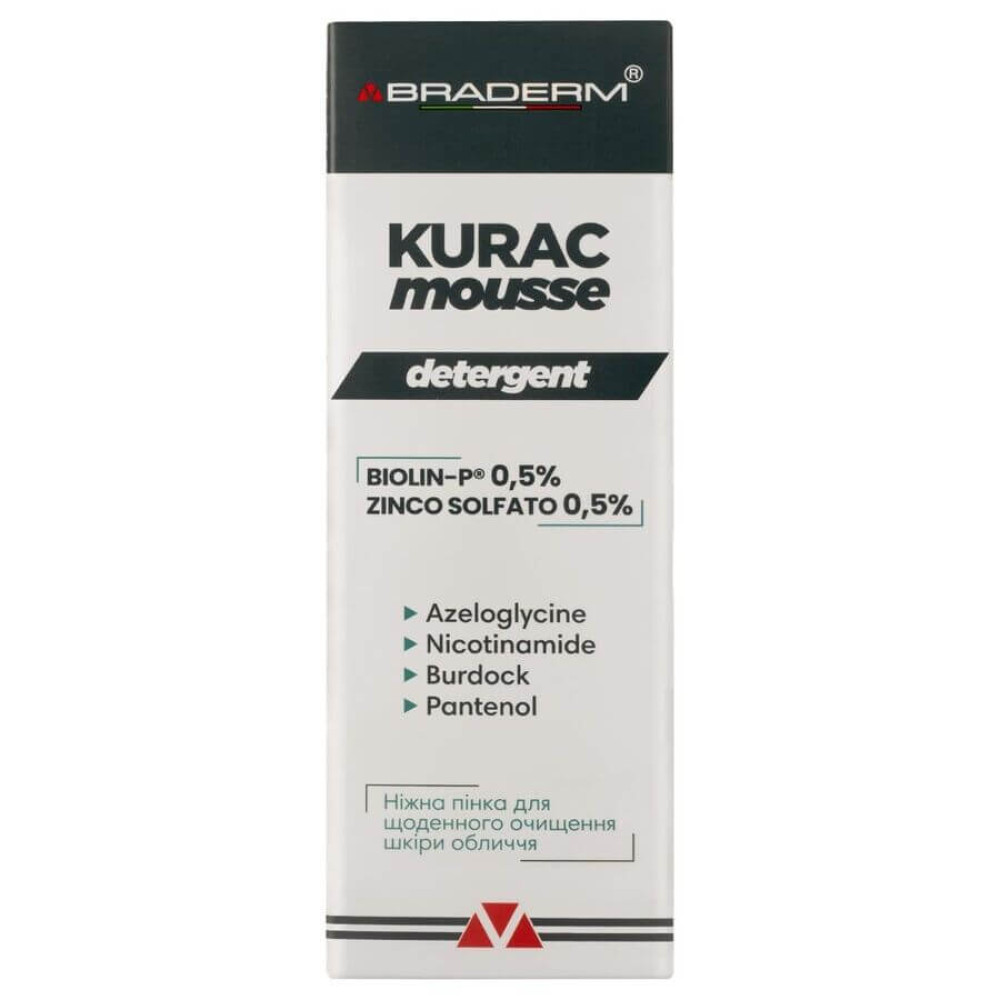 Пінка для вмивання - Braderm Kurac Cleansing Mousse фото 2