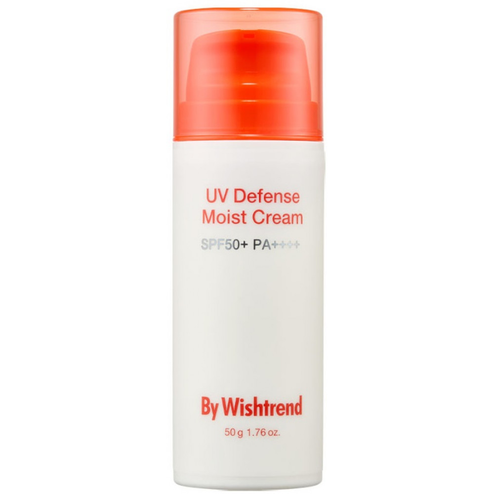 Зволожуючий сонцезахисний крем - By Wishtrend UV Defense Moist Cream SPF50+ PA++++ - Фото 1