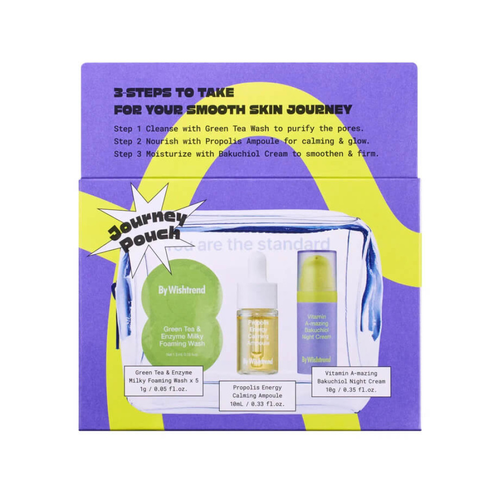 Набір мініатюр - By Wishtrend Smooth Skin Journey Kit фото 2